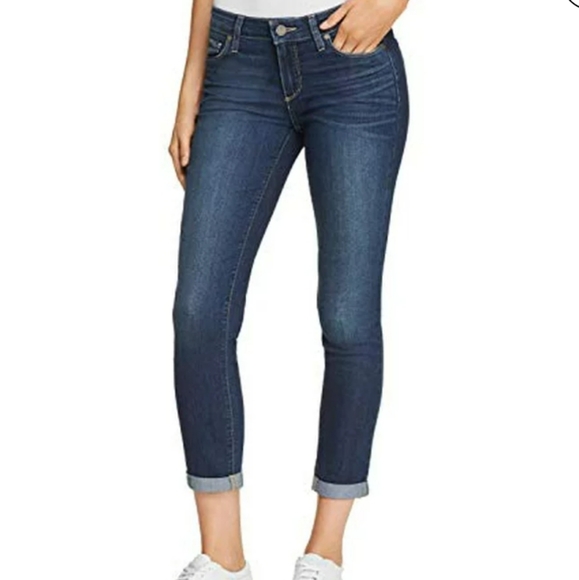 Paige "Kylie" Cuffed Crop Skinny Jeans 32 - Picture 1 of 7